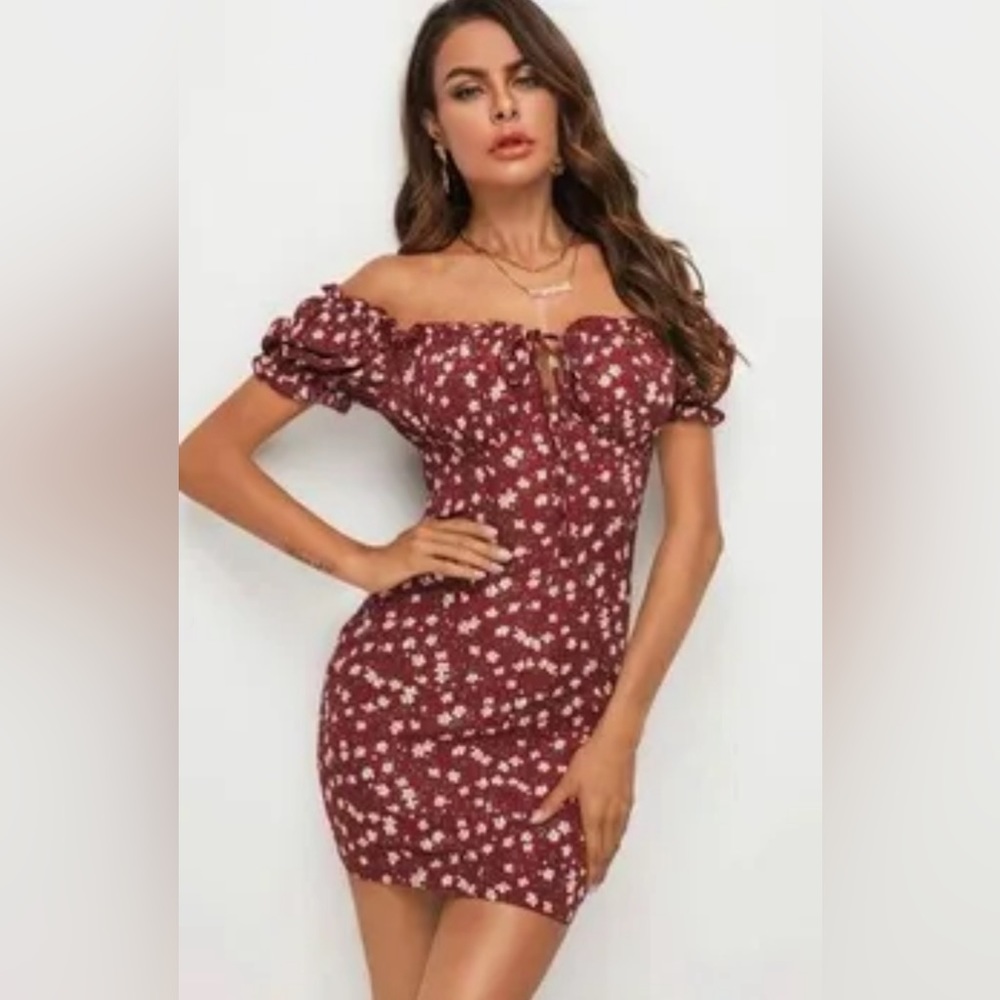 Shein Off Shoulder Mini Dress